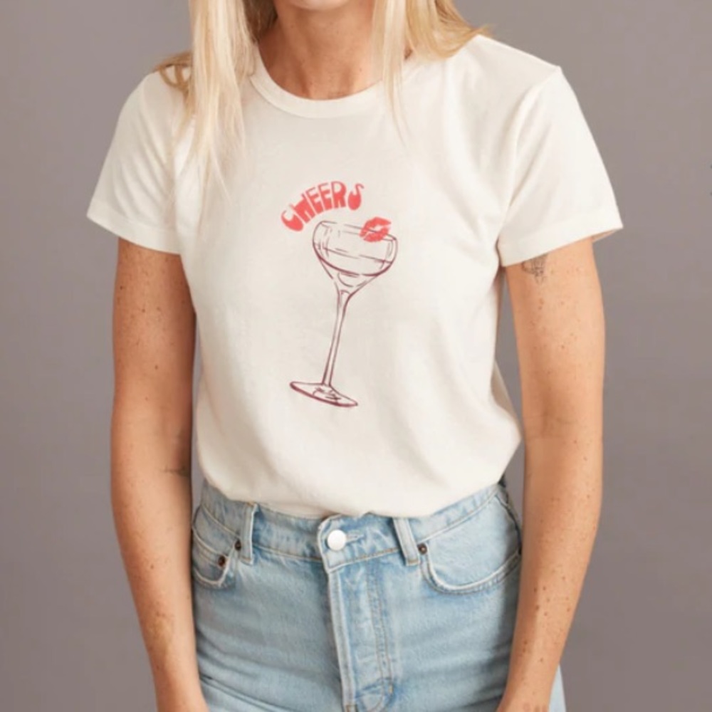Marine Layer Cheers Classic Crew Tee Medium